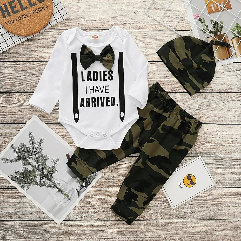 Schattige 3-Delige Set Voor Pasgeboren Baby's