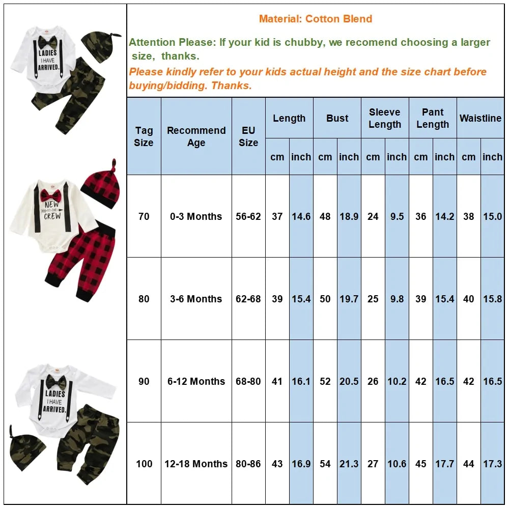 Schattige 3-Delige Set Voor Pasgeboren Baby's