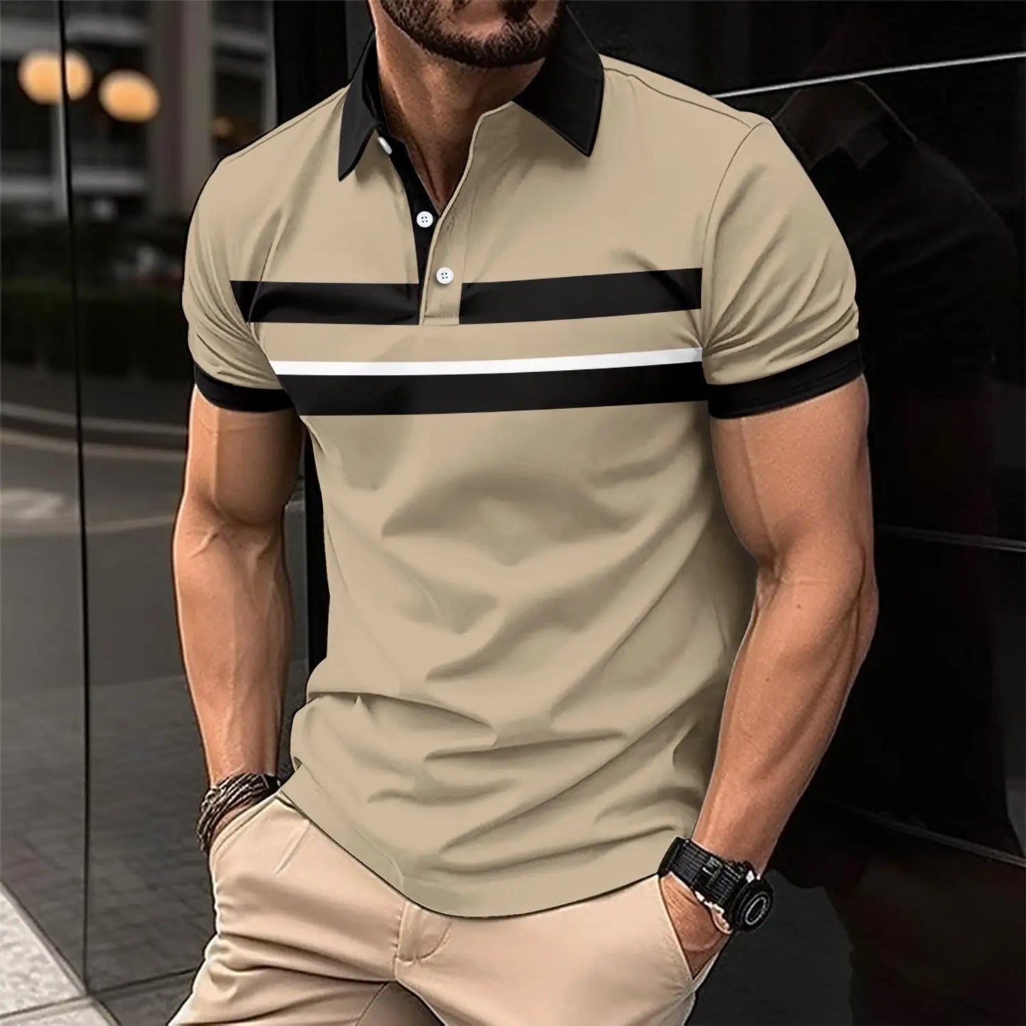 Stijlvolle Casual Polo voor Heren - Comfort en Elegantie in Één