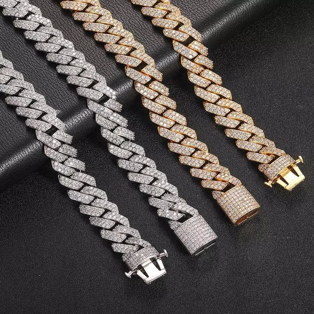 Goud Vergulde Iced Out Ketting - Voor Mannen & Vrouwen