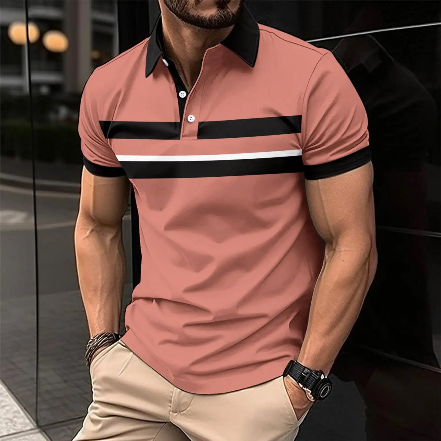 Stijlvolle Casual Polo voor Heren - Comfort en Elegantie in Één