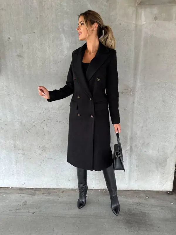 Nora - Elegante herfst-mode lange blazer jas voor dames
