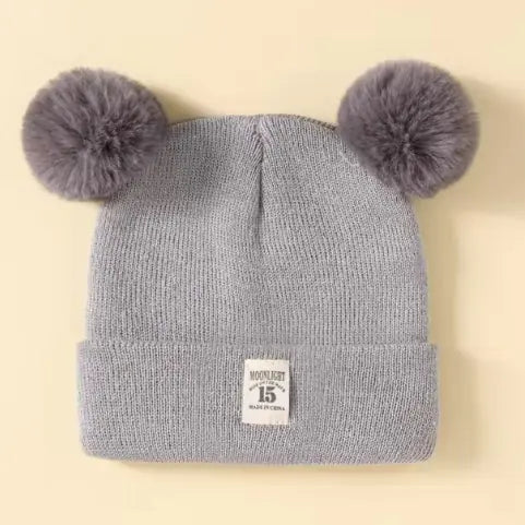 Winter Baby Mutsje - Met Schattige Pompon Oren