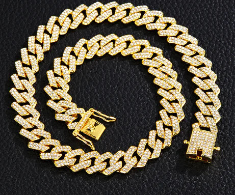 Goud Vergulde Iced Out Ketting - Voor Mannen & Vrouwen