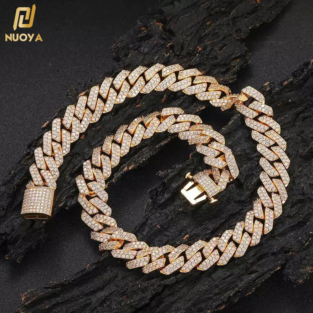 Goud Vergulde Iced Out Ketting - Voor Mannen & Vrouwen