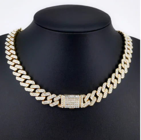 Goud Vergulde Iced Out Ketting - Voor Mannen & Vrouwen