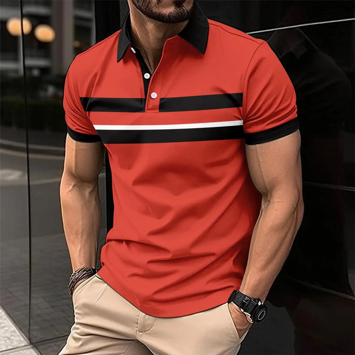 Stijlvolle Casual Polo voor Heren - Comfort en Elegantie in Één