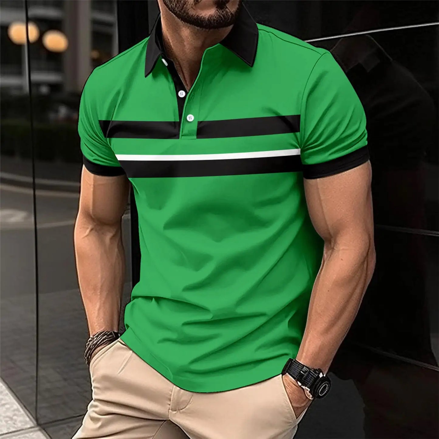 Stijlvolle Casual Polo voor Heren - Comfort en Elegantie in Één