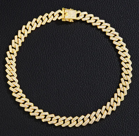 Goud Vergulde Iced Out Ketting - Voor Mannen & Vrouwen
