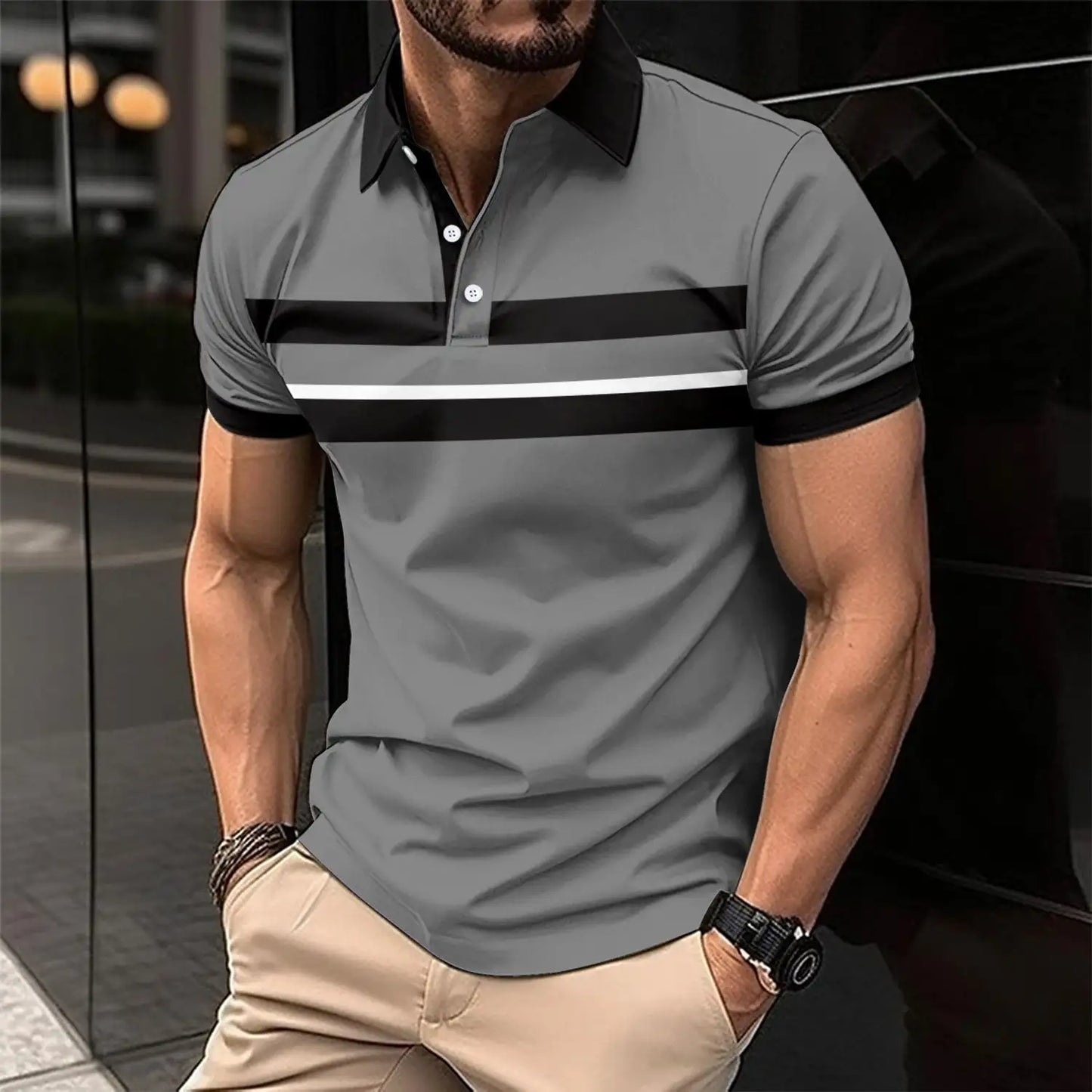 Stijlvolle Casual Polo voor Heren - Comfort en Elegantie in Één