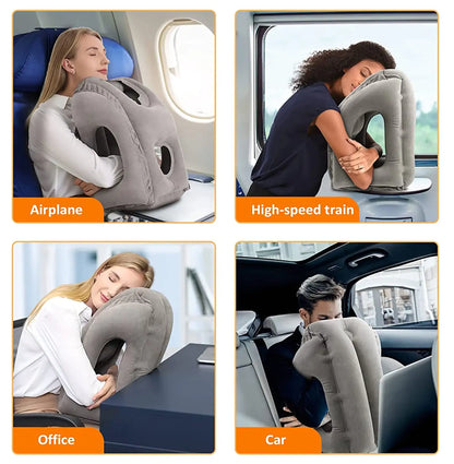 CloudRest - Opblaasbaar Reiskussen voor Ultieme Comfort