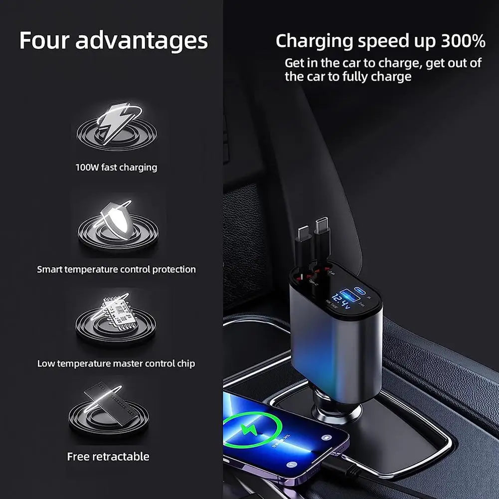 4 in 1 Intrekbare Autolader
