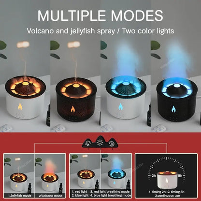 Vulcano Humidifier - Frisse Lucht, Rustgevende Ambiance