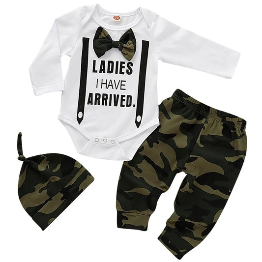 Schattige 3-Delige Set Voor Pasgeboren Baby's