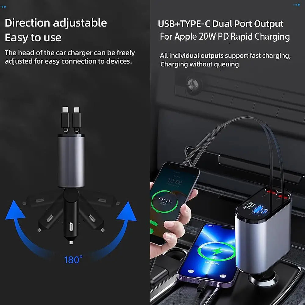 4 in 1 Intrekbare Autolader