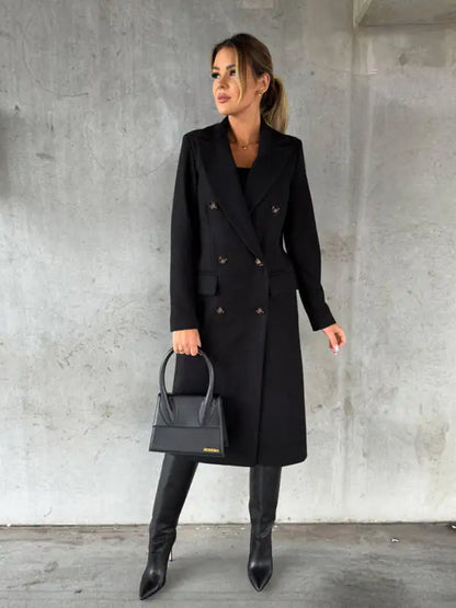 Nora -  Elegante herfst-mode lange blazer jas voor dames