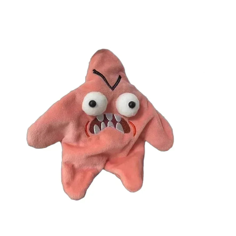 Angry Star Pluche Rugzakbedel - Leuke Cartoon Sleutelhanger voor Scholieren