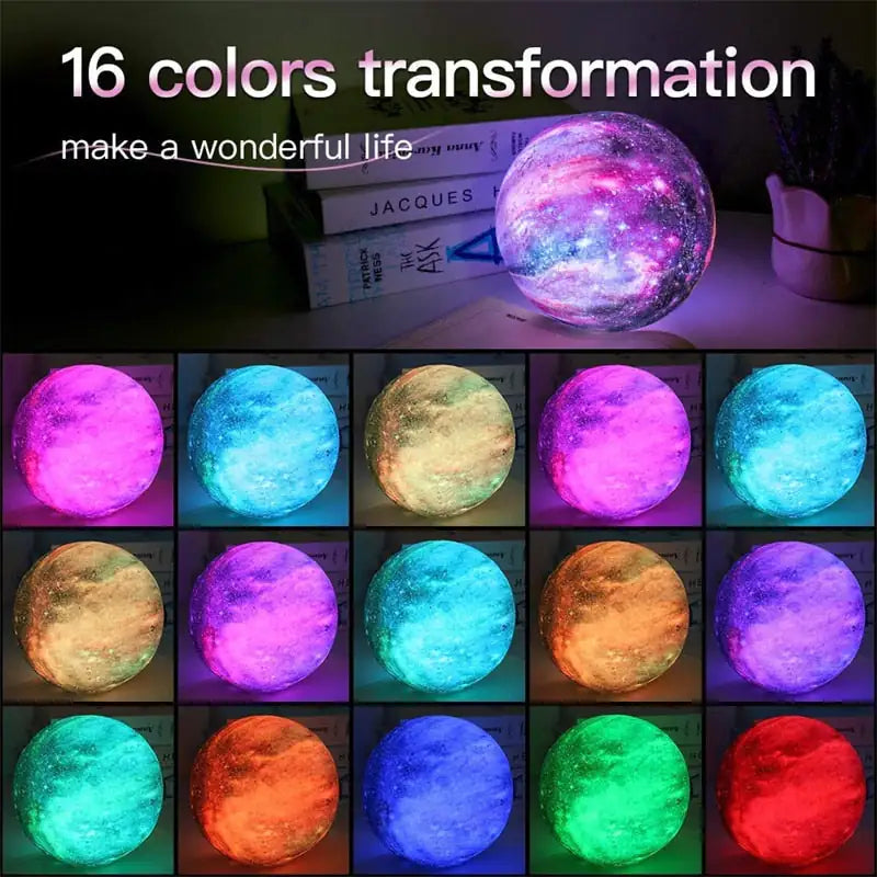 Galaxy Moon Lamp- Magische Verlichting