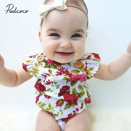 Schattige Jumpsuit Set Voor Babymeisjes Met Hoofdband