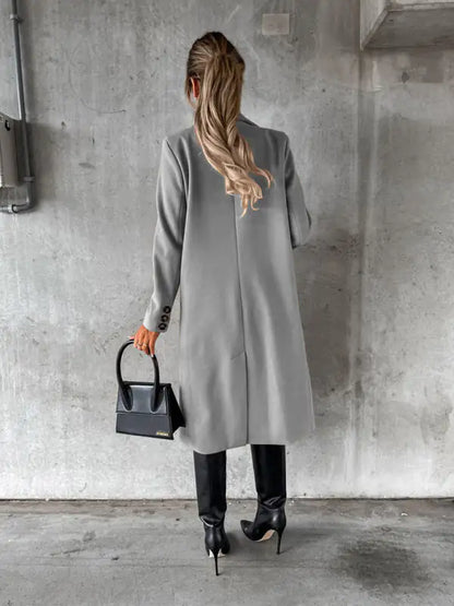Nora -  Elegante herfst-mode lange blazer jas voor dames