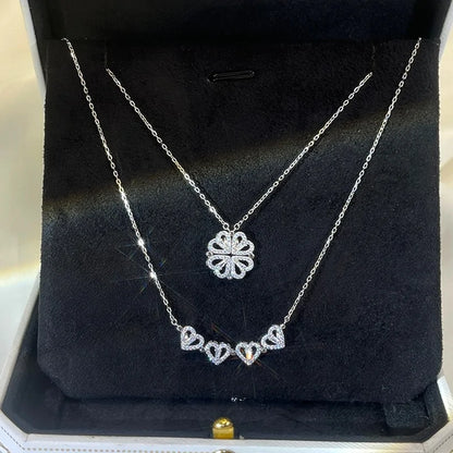 Clover Hearts - Klavertje vier hartjes ketting