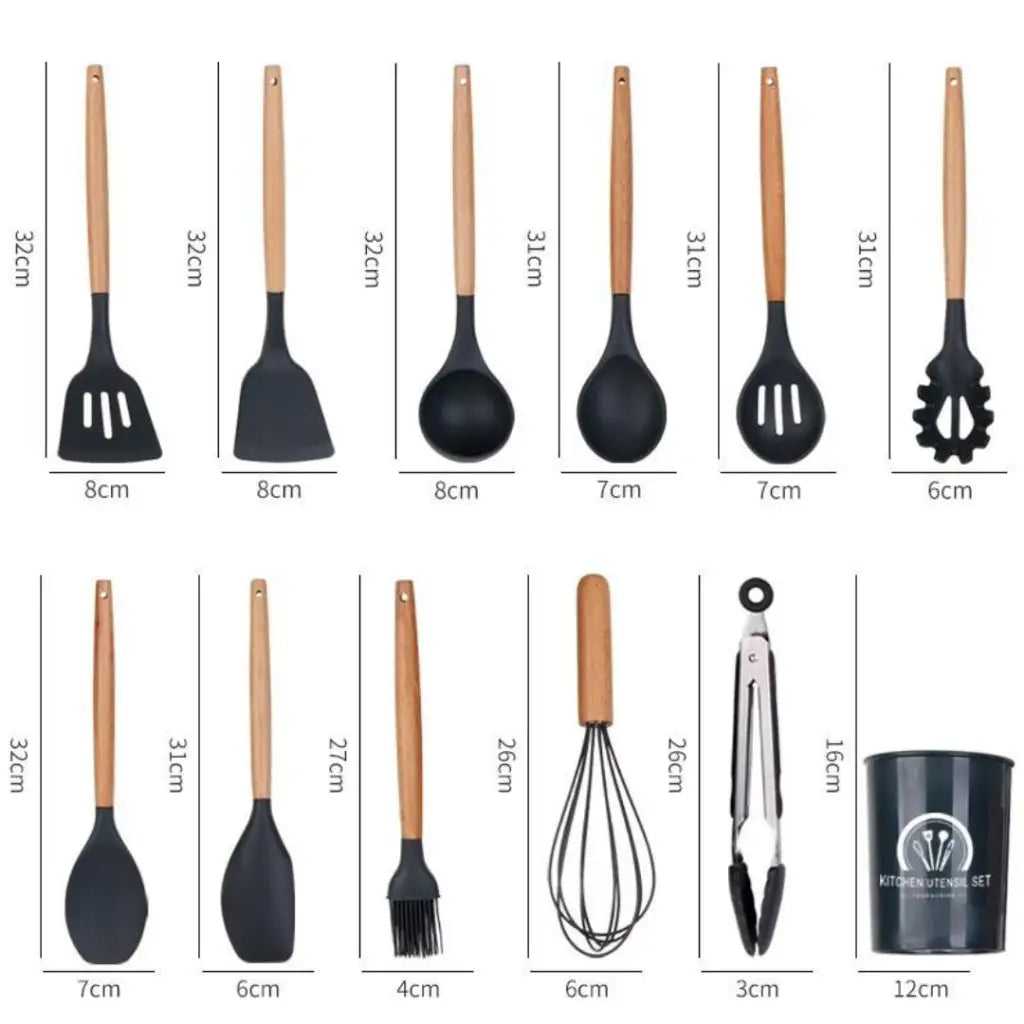 Nordic Keukengerei - Siliconen Set 12 Stuks