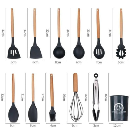 Nordic Keukengerei - Siliconen Set 12 Stuks