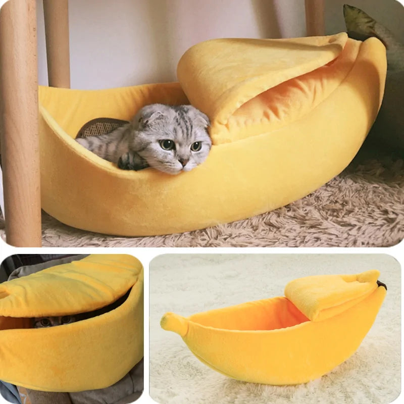 Gezellige Bananenbed Voor Katten- De Droom Van Elke Kat