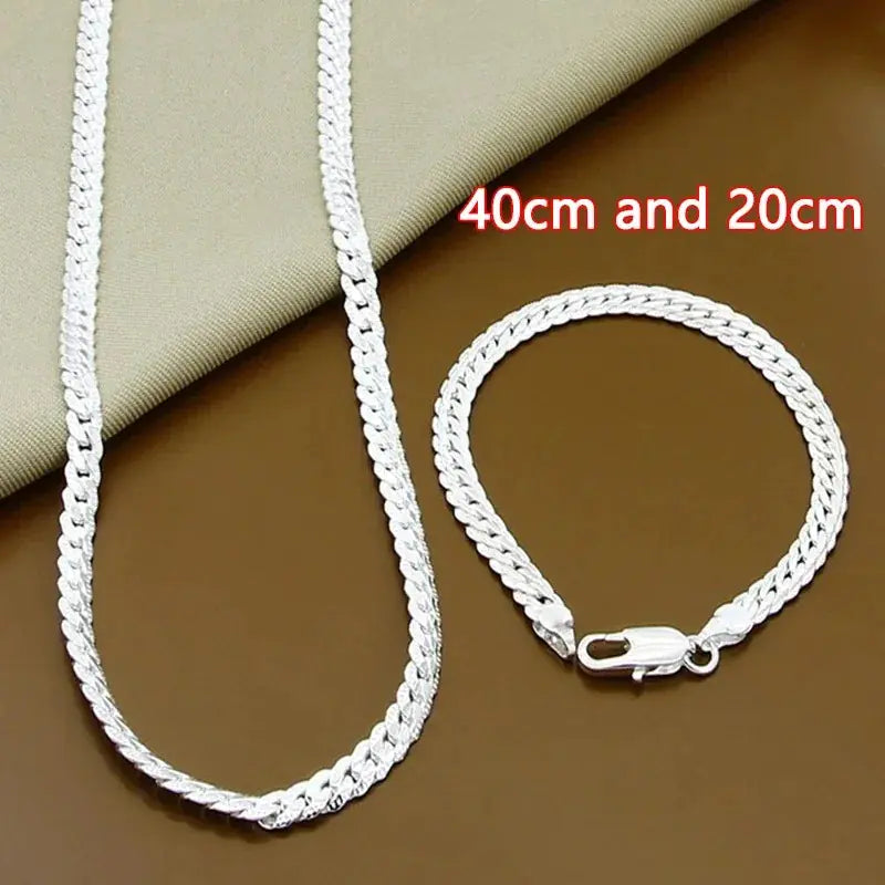 Urmylady - 925 sterling zilveren sieraden set