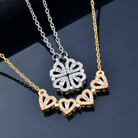 Clover Hearts - Klavertje vier hartjes ketting