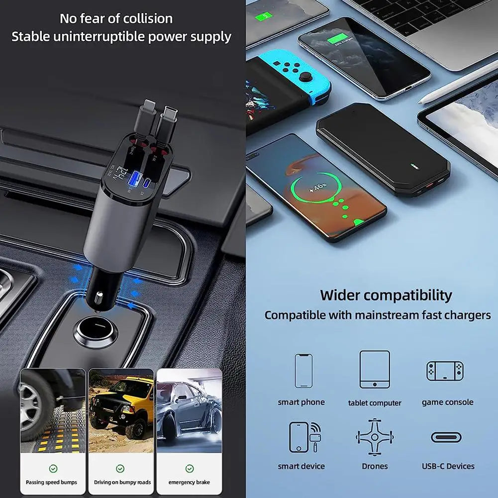 4 in 1 Intrekbare Autolader