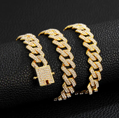 Goud Vergulde Iced Out Ketting - Voor Mannen & Vrouwen