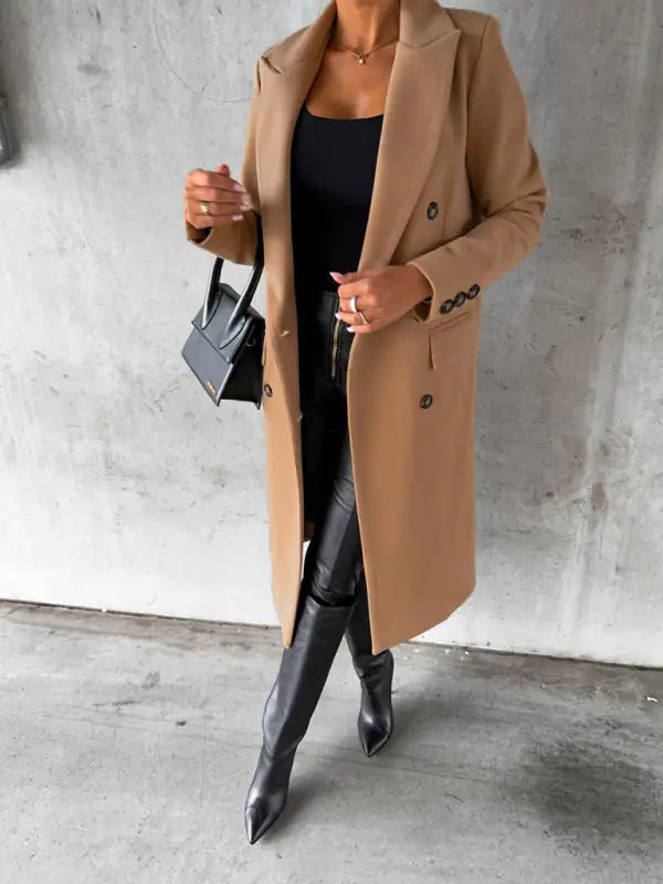 Nora -  Elegante herfst-mode lange blazer jas voor dames