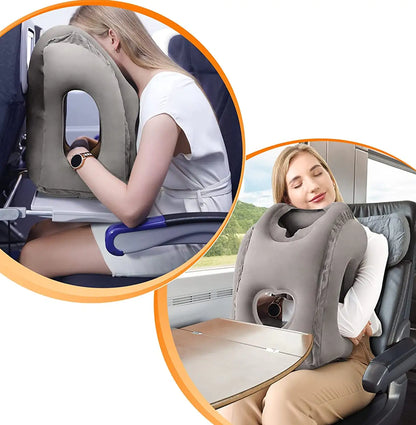 CloudRest - Opblaasbaar Reiskussen voor Ultieme Comfort