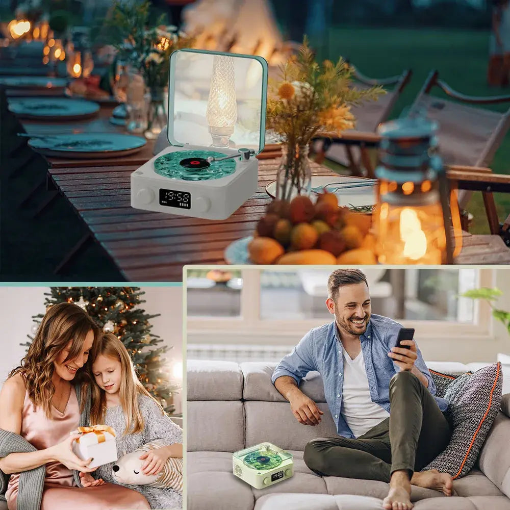 Waves- Platenspeler Bluetooth Speaker