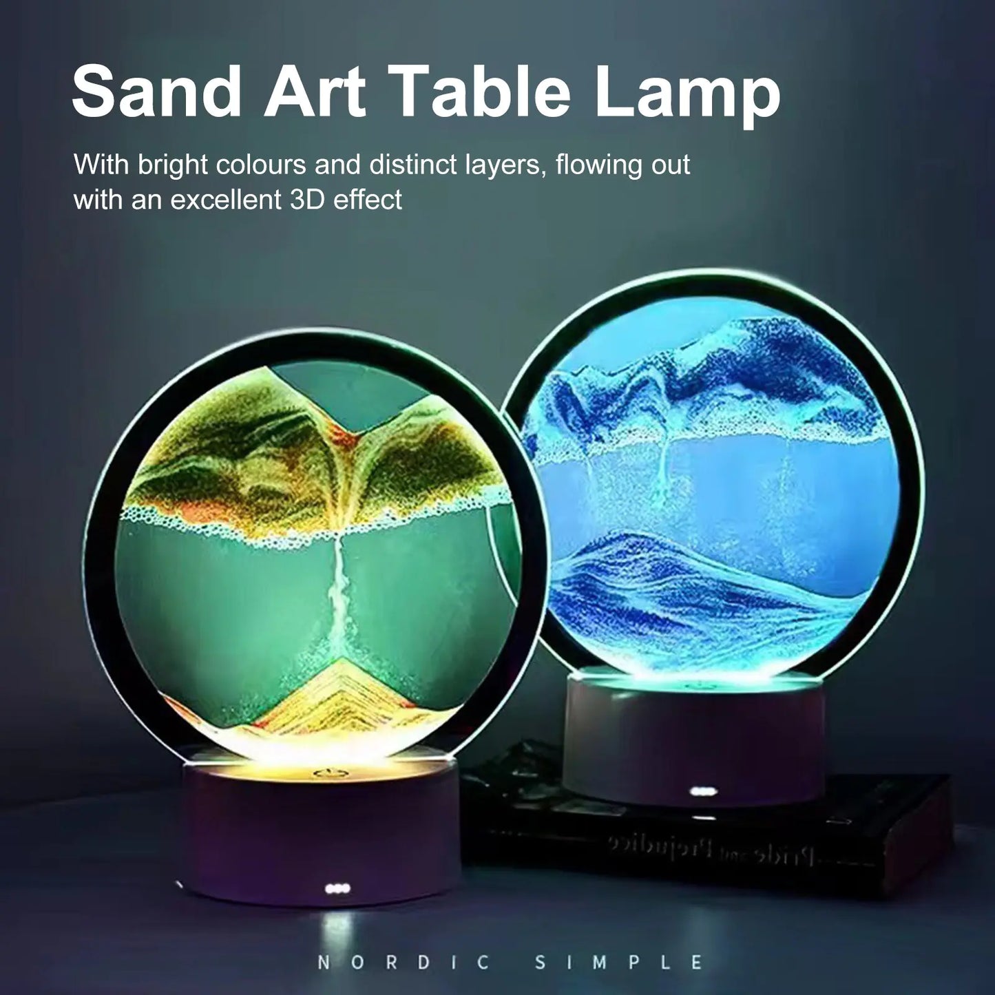 Uniek Bewegende Zand Lamp