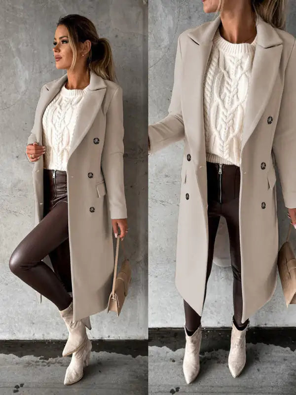 Nora -  Elegante herfst-mode lange blazer jas voor dames