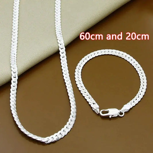 Urmylady - 925 sterling zilveren sieraden set